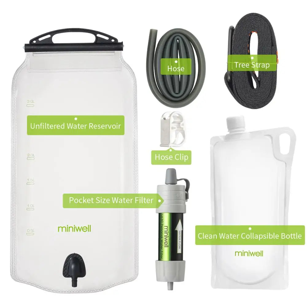 water purifier straw filter survival emergency kit