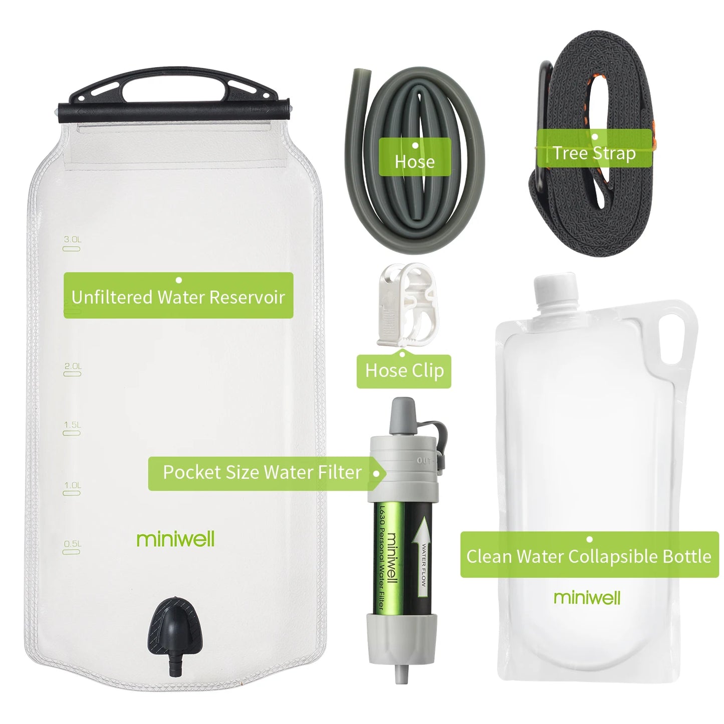 water purifier straw filter survival emergency kit
