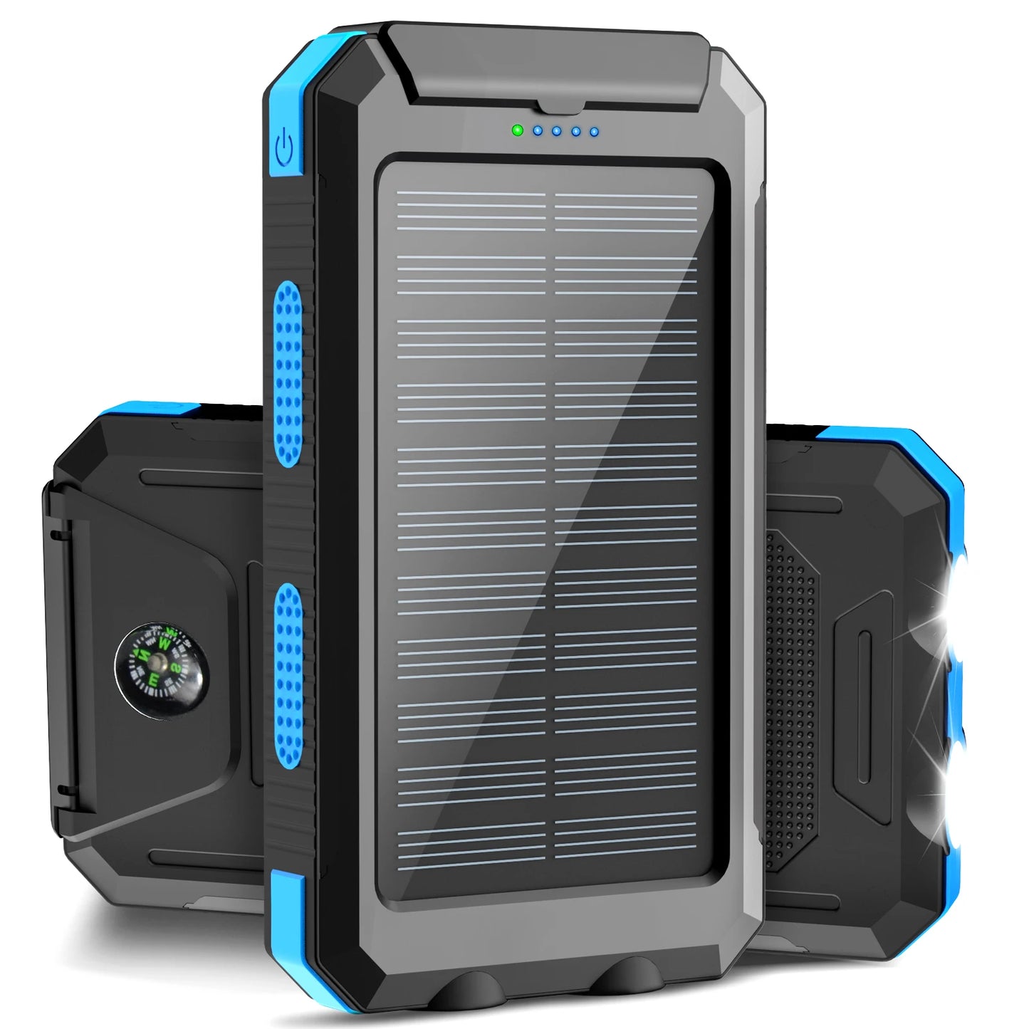 Waterproof Outdoor Solar Power Bank Dual USB Phone Charger