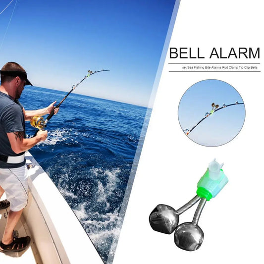 20-1PCS Fish Bite Alarm Twin Spiral Bells