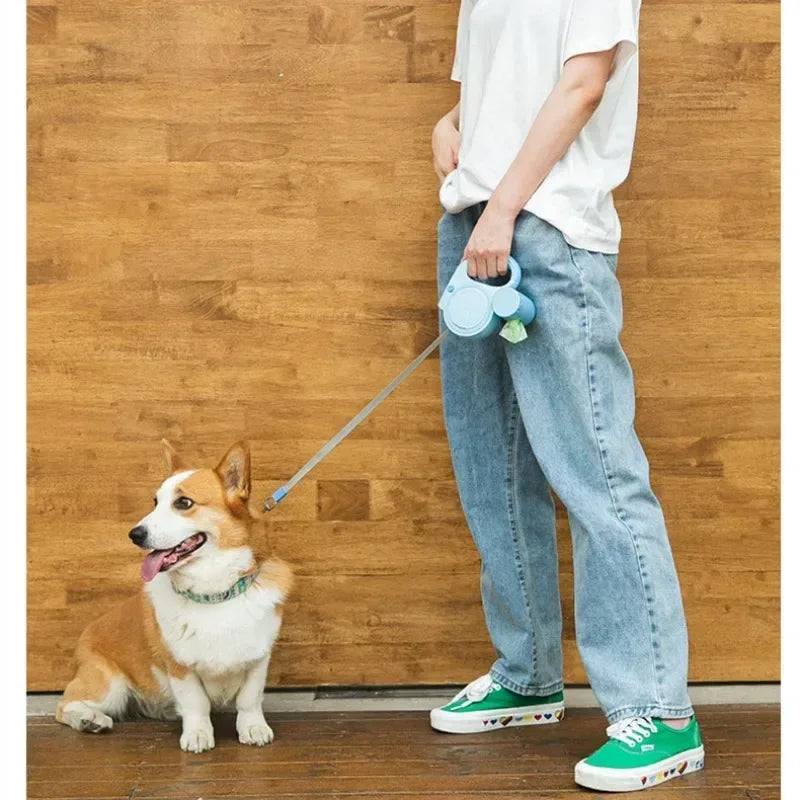 Multifunctional16 FT Leash, Dog Poop Reflective Retractable