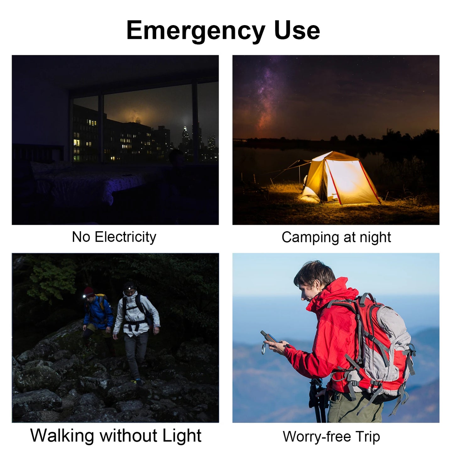 Waterproof Outdoor Solar Power Bank Dual USB Phone Charger