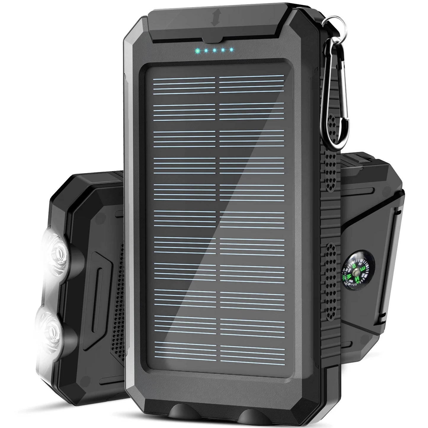 Waterproof Outdoor Solar Power Bank Dual USB Phone Charger