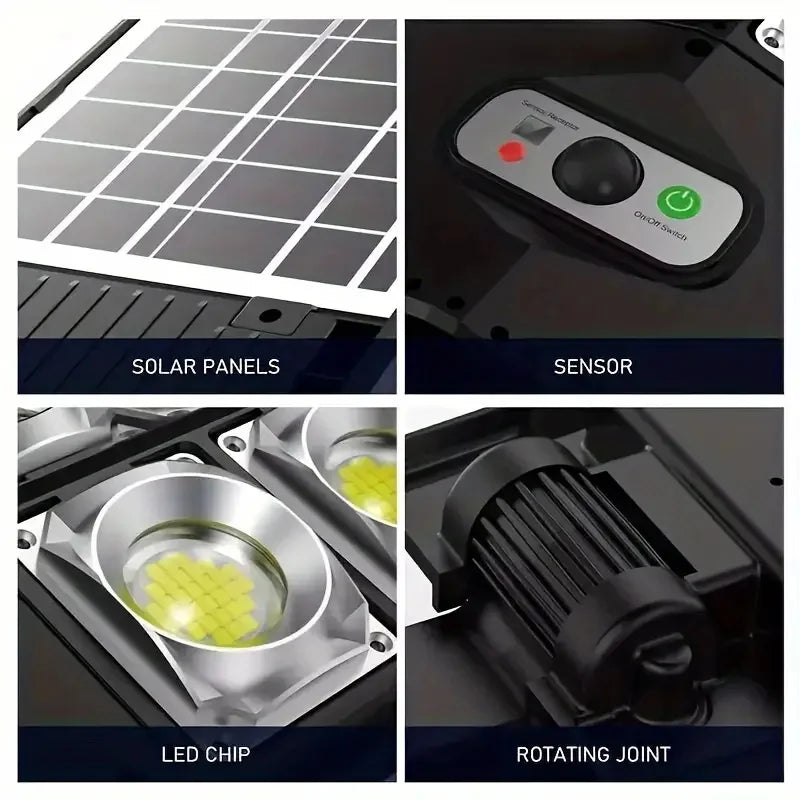 Waterproof Solar Street Lights wide Angle MotionSensor