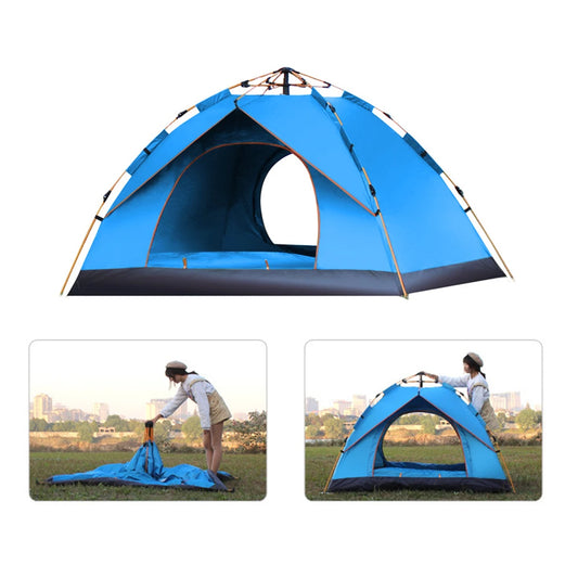 Outdoor Pop Up Tent Water-resistant 1-2 / 3-4 People Family Tent