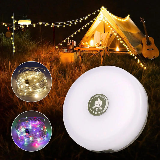 Rechargeable Camping String Light LED USB Magnetic
