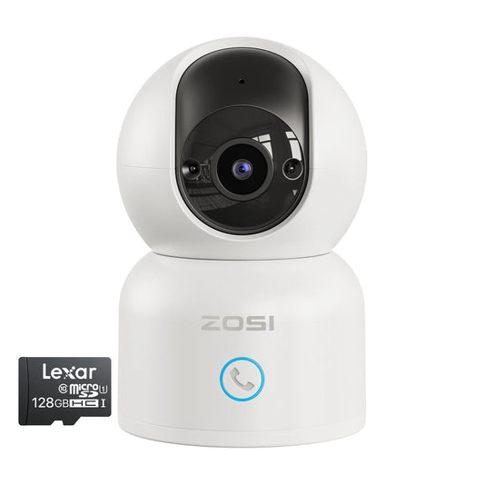 Indoor Pan/Tilt Smart Security Camera with Phone APP