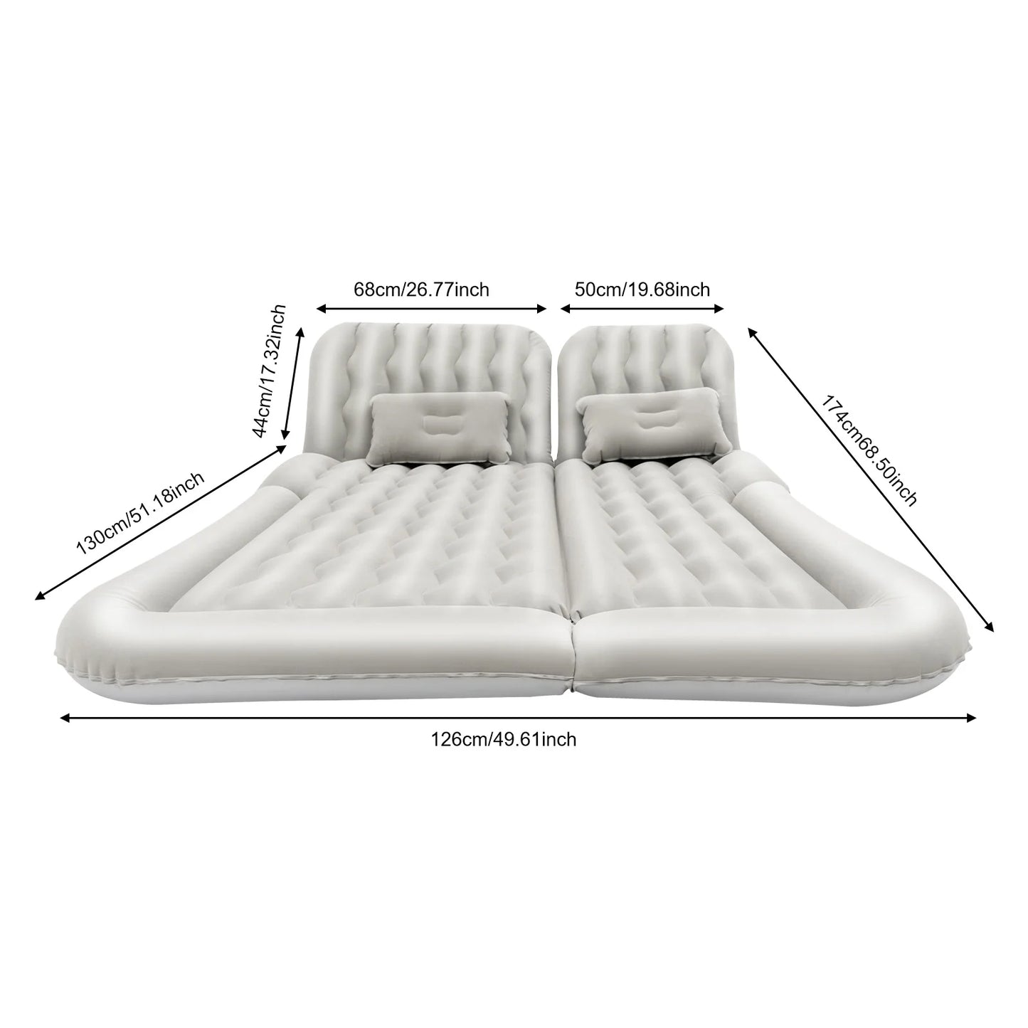 Car  Air Mattress Self-Inflating with Air Pump and Cushion